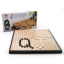 Magnetic Go Game Weiqi Chess Set With Single Convex Magnetic Plastic Stones and Foldable Goban Board Game Puzzle Toy