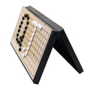 Magnetic Go Game Weiqi Chess Set With Single Convex Magnetic Plastic Stones and Foldable Goban Board Game Puzzle Toy