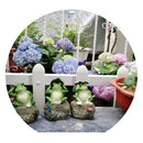 Lovely Decorative Statue 3 Frogs Animal Model Figurine Home Garden Lawn Decor Ornaments Collections Gift