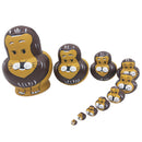 10pcs Wooden Russian Nesting Dolls Cartoon Matryoshka Babushka Stacking Nested Dolls Kids Toys Birthday Christmas Gifts Home Decoration Hand Painted Lions Doll