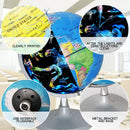 20cm Illuminated World Globe Constellation Globe Table Desktop Decoration