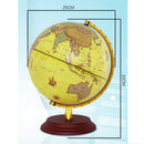 Retro Style Geographical World Globe Map Lights Lamp Toy Educational Yellow