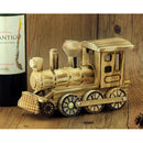 Retro Wooden Train Engine Model Home Desk Office Ornament Decor Art Craft Collectibles Kid Play Toy