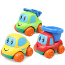 Plastic Cat Mini Machine Construction Truck Toy Simulation Engineering Model Toy Cars Set of 6