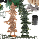 300 Pieces Army Soldier Men Playset Action Figures with Tanks Planes Flags Watchtower & More Accessories