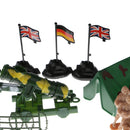 300 Pieces Army Soldier Men Playset Action Figures with Tanks Planes Flags Watchtower & More Accessories