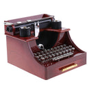 Retro Creative Typewriter Wind Up Music Box Clockwork Toy Desktop Supplies Kids Toy Gift