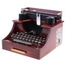 Retro Creative Typewriter Wind Up Music Box Clockwork Toy Desktop Supplies Kids Toy Gift