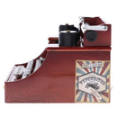 Retro Creative Typewriter Wind Up Music Box Clockwork Toy Desktop Supplies Kids Toy Gift