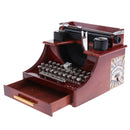 Retro Creative Typewriter Wind Up Music Box Clockwork Toy Desktop Supplies Kids Toy Gift