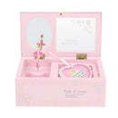 Pink Rotating Ballet Girl Dancing Music Box Clockwork Toy Gift Home Furnishing Supplies Birthday Gift