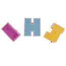 Pack of 3 English Letters Armour Team Transforming Robot Toy Kids Party Bag Fillers - H I J