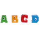 Pack of 4 English Letters Armour Team Transforming Robot Toy Kids Party Bag Fillers - A B C D