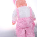 Pretend Play 52cm Lifelike Vinyl Newborn Baby Boy Doll - Pink Clothes