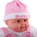 Pretend Play 52cm Lifelike Vinyl Newborn Baby Boy Doll - Pink Clothes