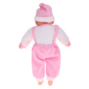 Pretend Play 52cm Lifelike Vinyl Newborn Baby Boy Doll - Pink Clothes
