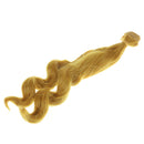Fashion 25cm DIY Doll Wigs Long Curly Wavy High Temperature Wire Handmade Hairpiece Wheat