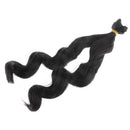 Fashion 25cm DIY Doll Wigs Long Curly Wavy High Temperature Wire Handmade Hairpiece Black