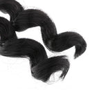 Fashion 25cm DIY Doll Wigs Long Curly Wavy High Temperature Wire Handmade Hairpiece Black
