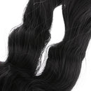 Fashion 25cm DIY Doll Wigs Long Curly Wavy High Temperature Wire Handmade Hairpiece Black
