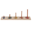 Kids Wooden Montessori Count & Match Numbers Math Teaching Counting Toy Gift