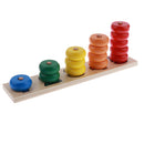 Kids Wooden Montessori Count & Match Numbers Math Teaching Counting Toy Gift