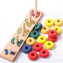 Kids Wooden Montessori Count & Match Numbers Math Teaching Counting Toy Gift