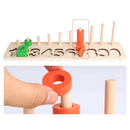 Wooden Stacking Rings Tower Numbers Counting Learning Kids Arithmetical Toy