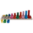 Wooden Stacking Rings Tower Numbers Counting Learning Kids Arithmetical Toy
