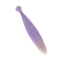 Doll DIY Straight Hair 25cm x100cm - For Arts and Crafts Doll Making Supplies -Purple