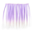 Doll DIY Straight Hair 25cm x100cm - For Arts and Crafts Doll Making Supplies -Purple