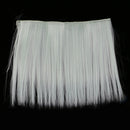 Doll DIY Straight Hair 25cm x100cm - For Arts and Crafts Doll Making Supplies -White