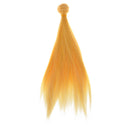 Doll DIY Straight Hair 25cm x100cm - For Arts and Crafts Doll Making Supplies -Orange