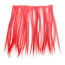 Fashion 25cm DIY Decor Long Straight Doll Wigs High Temperature Wire Wine Red