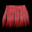 Fashion 25cm DIY Decor Long Straight Doll Wigs High Temperature Wire Wine Red