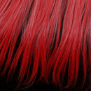 Fashion 25cm DIY Decor Long Straight Doll Wigs High Temperature Wire Wine Red