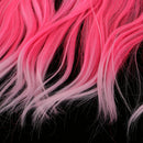 Fashion 25cm DIY Decor Doll Wigs Long Curly Wavy High Temperature Wire Peach Red