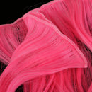 Fashion 25cm DIY Decor Doll Wigs Long Curly Wavy High Temperature Wire Peach Red