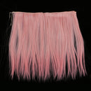 Fashion 25cm DIY Decor Doll Wigs Long Straight High Temperature Wire Light Pink