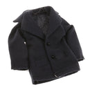 1:12 Scale Dollhouse Miniature Dolls Clothes Jacket Tops Coat Toy Dark Blue
