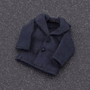 1:12 Scale Dollhouse Miniature Dolls Clothes Jacket Tops Coat Toy Dark Blue
