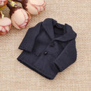 1:12 Scale Dollhouse Miniature Dolls Clothes Jacket Tops Coat Toy Dark Blue