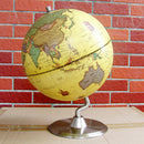 23cm ABS Geographical 360Â° Rotating World Map Ocean Globe Desktop Decor Teaching Aid Yellow