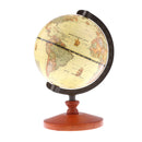 Wooden Base 360Â° Rotating Bronze World Globe - Earth Ocean Geography Kid Educational Teaching Aids Globes Home Decor