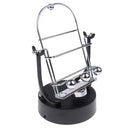 Electric Newton Physics Balancing Ball Pendulum Newton's Cradle Desk Figurine Ornament Perpetual Motion Toy Home Office Desk Decor