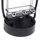 Electric Newton Physics Balancing Ball Pendulum Newton's Cradle Desk Figurine Ornament Perpetual Motion Toy Home Office Desk Decor