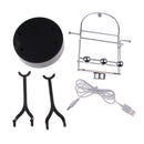 Electric Newton Physics Balancing Ball Pendulum Newton's Cradle Desk Figurine Ornament Perpetual Motion Toy Home Office Desk Decor