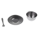 Kids Kitchen Metal Tableware - Stainless Steel Coffee Cup Set, 3 Pieces/Set