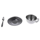 Kids Kitchen Metal Tableware - Stainless Steel Coffee Cup Set, 3 Pieces/Set