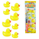 9Pcs Baby Bath Time Magnetic Fishing Toy Vivid Duck Model Set Kids Fish Toy Early Developmental